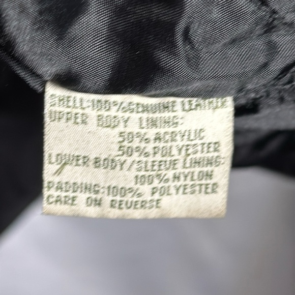 Trails and men’s heavy fully lined black leather jacket - Picture 6 of 12